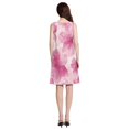 thumbnail image 3 of Women's Casual Sleeveless All Over Print Dress Loose A Line Flowy Dresses with Pockets Vibrant Pink Flowers XL, 3 of 8