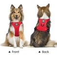 thumbnail image 3 of Arnés para perros PoyPet, reflectante, suave y transpirable, malla roja S, 3 of 6