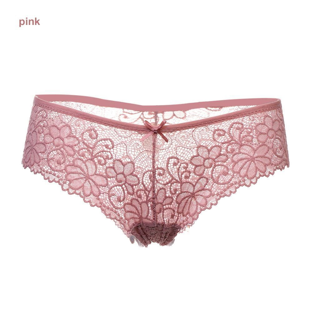 Transparent Underpants Lingerie Thong Floral Lace Hollow Knickers