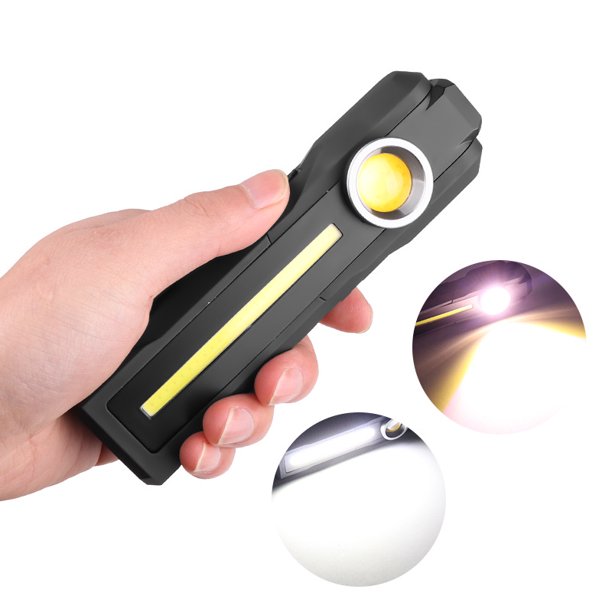 Luz de trabajo LED: Pro Detailing Auto Light, potente linterna de inspección COB con magnético, 1500 mAh recargable para inspección automática, taller de garaje DIY 1 pieza