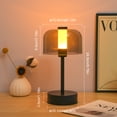 thumbnail image 2 of Lámpara de mesa LED inalámbrica Lámpara de escritorio recargable Luz de noche minimalista, 2 of 7