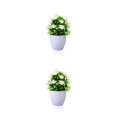thumbnail image 2 of Wosthever Mini plantas artificiales, bonsái de flores, maceta falsa, jardín simulado para mesa, oficina, ventana, patio, decoración Type1 NO1, 2 of 6