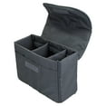 thumbnail image 3 of Bolsa organizadora para cámara, divisor desmontable, bolsa de fotografía portátil acolchada gruesa, bolsa protectora, inserciones para viajar, 3 of 9