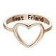 thumbnail image 2 of Anillos para mujer, regalos para mujer, personalidad contraída, exquisita, esbelta, letra principal, pequeña, fresca, anillo de cobre para mujer., 2 of 5