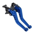 thumbnail image 1 of Palancas de freno y embrague cortas únicas para Kawasaki ZX6R/ZX636R/ZX6RR 2000-2004, palanca de freno ajustable de aleación de aluminio azul, 1 par, 1 of 7