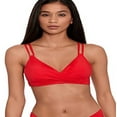 thumbnail image 2 of Ralph Lauren Women's Beach Club Solid Mid Rise V Front Bottoms Red Size 14, 2 of 3