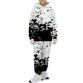 thumbnail image 3 of ibiyuan Teen Tracksuit Sweatpants Hoodie Set 3D Graphic Warm Up Suit Printed Hoodie Sets 2 Pieces Sweat Suits for Boys Back To School Clothes for Teen Boys, 3 of 4