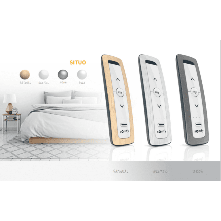 Somfy Situo 1 RTS II Natural Single Channel Remote Control for