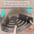 thumbnail image 3 of 2026 New Suction Cup Corner Shower Shelf, No-Drill Bathroom Corner Shelf, Capable of Supporting 40 Pounds, Rustproof Shower Organizer Suction Cup with Towel Holder & Hooks (Silver * 2), 3 of 7