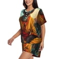 thumbnail image 2 of Lsque Moonlit Hairless Cat Monk Women's Short-Sleeved Pajama Set - 2 Piece Soft and Lightweight Sleepwear Set-3X-Large, 2 of 9