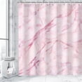 thumbnail image 3 of Black Shower Curtain, Marble Shower Curtain, Shower Curtain Black, Shower Curtain Marble, Black Marble Shower Curtain Set with 12 Hooks, Bathroom Decor, 72Wx72H, 3 of 6