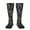 2 Black-2, variant on Numbers print thigh-high socks, crafted for both men and women with a stretchy, high-opaque design perfect for daily wear
