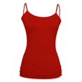 thumbnail image 1 of Womens Thin Strap Camisole - Red, 1 of 2