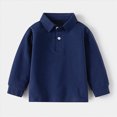 thumbnail image 4 of 3-4T Toddler Boys Long Sleeve Oxford Dress Shirt Solid Color Shirt 12 18 24 Months 2T 3T 4T 5T Kids Tops Fashion Gentleman School Uniform, 4 of 9