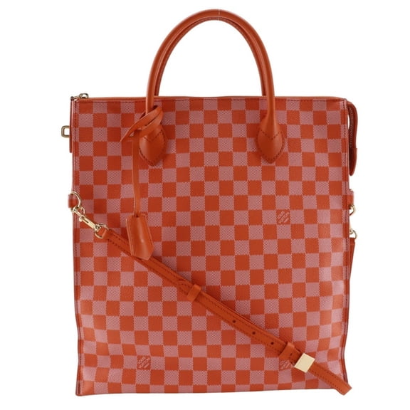 Pre-Owned Louis Vuitton Mobile Handbag Tote Bag 2-Way Shoulder N41304 Damier Canvas... (Fair)