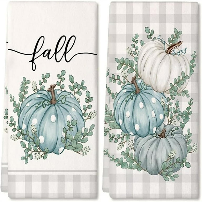 miaomiaocc Halloween Gifts 2Pcs Fall Kitchen Towels Fall Dish Towels Microfibre Flour Sack Towels Autumn Dish Towels Seasonal Hand Towels Thanksgiving Decor Fall I Walmart