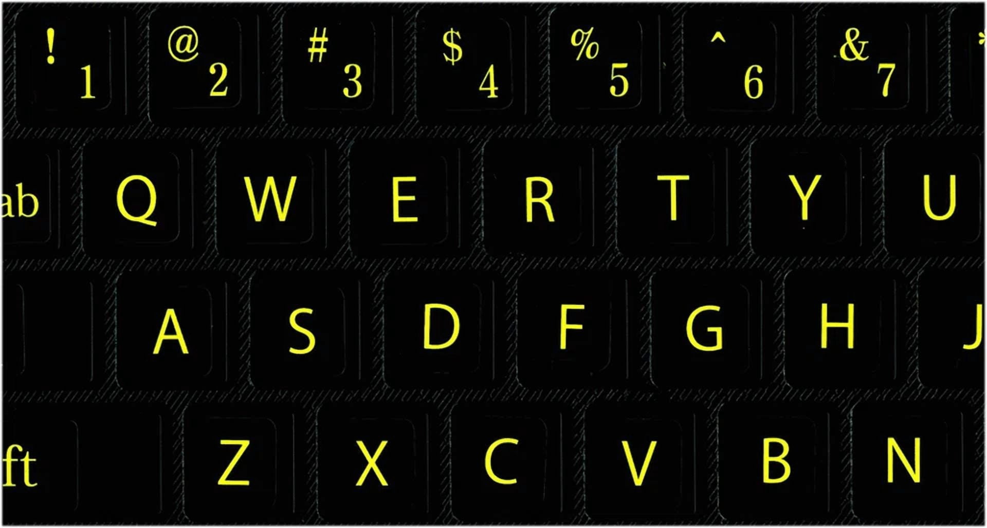 BUTTERFLY- English Replacement Fluorescent Letter Stickers For Dim Light 5 Stickers