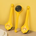 thumbnail image 4 of 1 Pack Yellow Duck Dish Brush Handle Built-in Scraper, Scrub Brush For Pans, Pots, Kitchen Sink Cleaning, 4 of 5