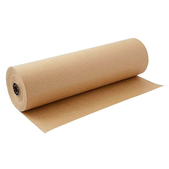 EHJRE 30m Brown Kraft Packaging Flower Wrapping Craft 30cm Width Paper Roll 30cmx30m