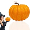 thumbnail image 3 of Orange Artificial Pumpkins, Realistic Faux Pumpkins for Fall Decor, Thanksgiving Halloween Table Pumpkin Decor, Fall Artificial Pumpkin Prop, Autumn Photo Shooting Ornament for Mantel,Orange, 3 of 6