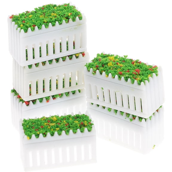 BESTYASH 6-Pack Miniature Plants Realistic Models for Dollhouse Living Room Decor and Craft Accessories