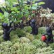 thumbnail image 2 of Juego de gato negro luminoso para decoración de Halloween, 6 piezas de figuras de gato de resina para decoración de jardín y patio, 2 of 5