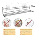 thumbnail image 2 of Matsuzay House Spice Rack Metal Punch-Free Spice Bottle Shelf Holder Organizador Cocina y Comedor plata Matsuzay HA026312-01, 2 of 6