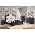 thumbnail image 3 of Celina 5-piece Queen Bedroom Set with Upholstered Headboard Black and Beige, 3 of 5