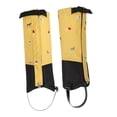 thumbnail image 3 of Polainas para piernas para niños, cubiertas para botas de senderismo, transpirables, portátiles y ajustables, para nieve, para invierno, para montañis amarillo, 3 of 8