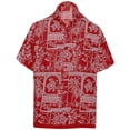 thumbnail image 3 of Camisas de hoja de arce para hombre, ropa con estampado 3D, camisa de playa hawaiana, camisetas de manga corta Y2k, ropa vintage informal, blusa con solapa, 3 of 5
