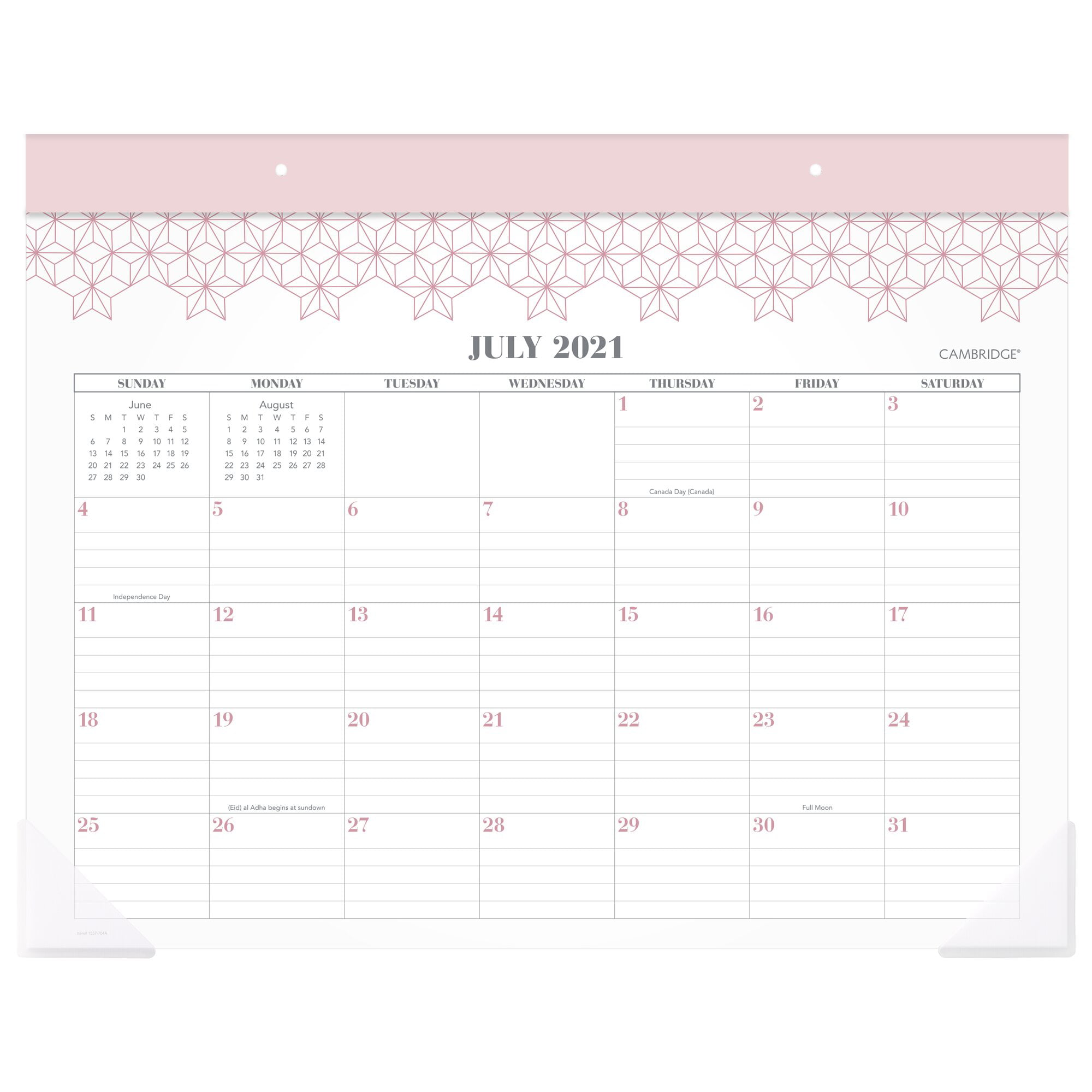 2020 C177227 Blueline DuraGlobe Desk Pad Calendar 22 x 17" 