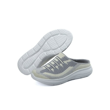 

Ferndule Womens Mule Sneakers - Walking Shoes for Women with Arch Support Orthopedic Slip On Clog