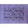 thumbnail image 1 of Ahgly Company Machine Washable Indoor Rectangle Oriental Blue Industrial Area Rugs, 7' x 9', 1 of 4