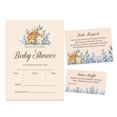 thumbnail image 1 of Inkdotpot Set Of 30Jungle Animals Baby Shower Invitations-Diaper Raffle Tickets And Baby Shower Book Request Cards Gender Neutral Invites Its A Boy Its A Girl, 1 of 8