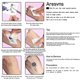 thumbnail image 2 of Cuadros Decorativos 10pcs Body Marker Tattoos Letter Impermeable para Adultos Niños para Brazo Cuello Dedo Wdftyju embutido en tela, 2 of 3