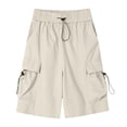 thumbnail image 5 of CAIVO Women Utility Shorts For High Waist Shorts With Minimalist Design Summer Casual Wear For Everyday Style Relaxed Fit Outdoor Work Solid Color Bottoms, 5 of 5
