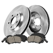 Callahan Brake Parts Brake Kit for Mercedes-Benz CL500 1999-2003, Mercedes-Benz S430 2000-2002, Mercedes-Benz S500 2000-2003 Front Replacement Brake Rotors with Ceramic Brake Pads EBYK026537