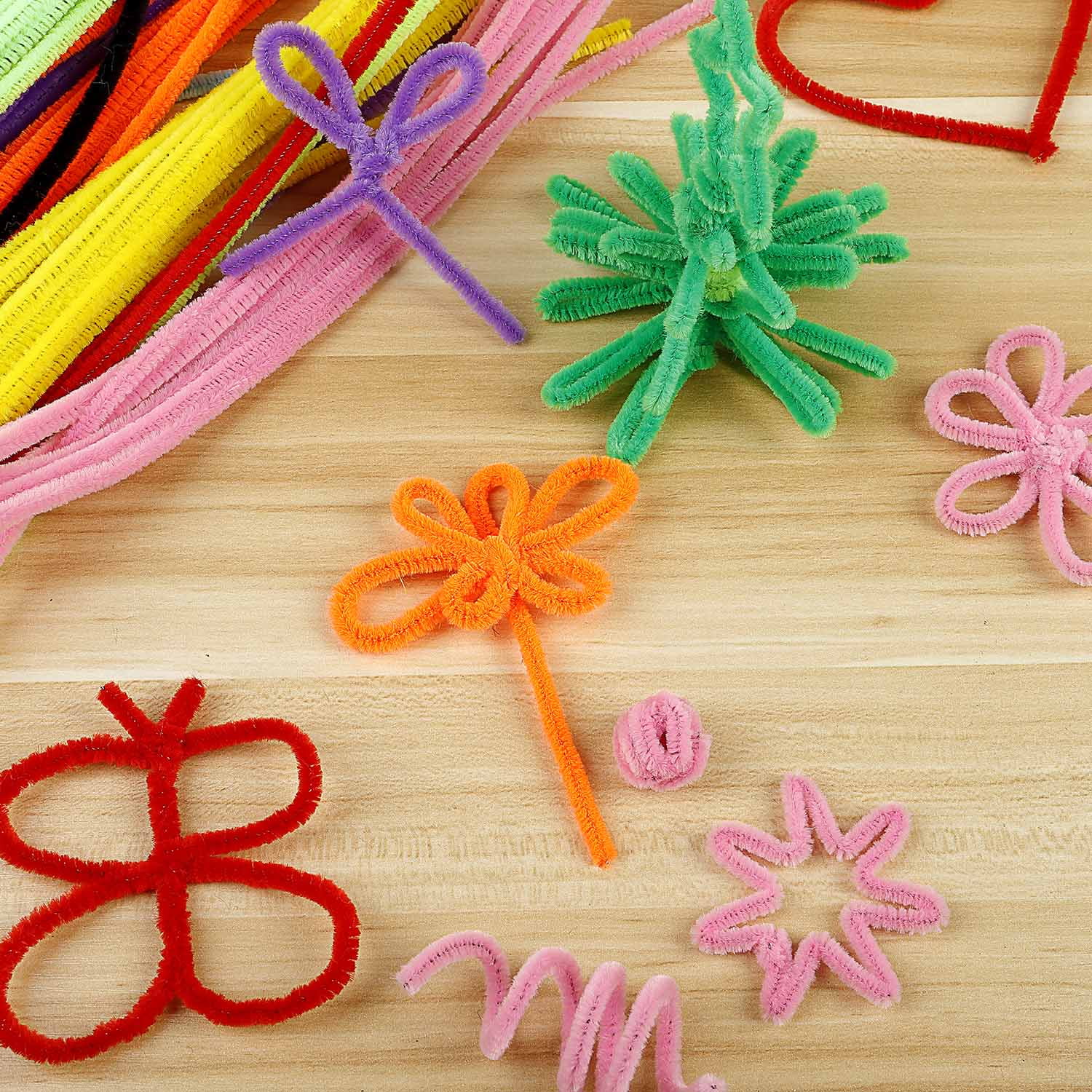 SAFIGLE 100 Pcs DIY Crafts Pipe Stem Pipe Favors Pipe Cleaners Bulk DIY Art  Pipe Cleaners Pastel Pipe Cleaners Plumbing The Gift DIY Toys Kid Gifts