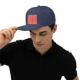 thumbnail image 7 of Flat Bill Visor Classic Snapback Hat Christmas Pattern Adjustable Style Baseball Cap, 7 of 7