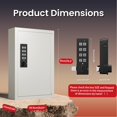 thumbnail image 2 of Key Lock Box Grimtron Electronic Beige con soporte de pared para 40 llaves, 2 of 7