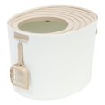 thumbnail image 1 of IRIS Medium Top Entry Cat Litter Box, White/Beige, 1 of 4