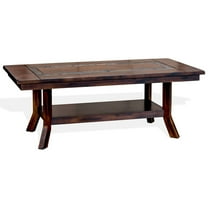 Odel Coffee Table, 1 Shelf, Dark Brown Mahogany, Rectangular 49 Inch