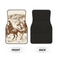 thumbnail image 2 of Fotbe Western Desert Cowboys1 Juego de 4 Tapetes para Auto con Estampado – Alfombrillas de Goma Reforzada, Diseño Antideslizante, Protección para Todo el Año – Vehículos, Autos, Camionetas y SUVs, 2 of 7