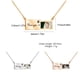 thumbnail image 4 of Sonducket Collar de acero inoxidable para mujer, colgante de letras, cadenas de clavícula, collares, joyería de decoración para citas, regalo Type2 NO2, 4 of 6
