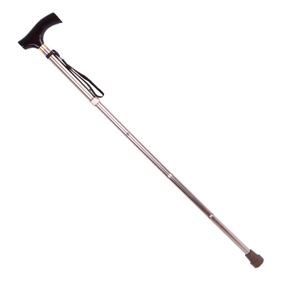Noref Wooden Handle Foldable Elderly Safety Walking Stick Guide Blind