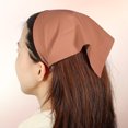 thumbnail image 2 of 6 pañuelos para el pelo, antideslizantes, café, naranja, gris, rosa, amarillo, beige, 12,60 x 7,87 pulgadas, pañuelos triangulares para el pelo para niñas y mujeres, 2 of 7
