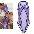 thumbnail image 3 of Mujeres ver a és de sin mangas Patchwork uit una pieza Wear malla Hollow Swimsuit - S Sunnimix Body sin mangas, 3 of 8