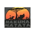 thumbnail image 5 of Disney The Lion King Hakuna Matata Tree Silhouette Orange Sunset Men's T-shirt, 5 of 5