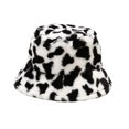 thumbnail image 2 of Kiplyki Women's Autumn And Winter Fashion Cow Print Basin Hat Plush Fisherman Hat Warm Hat, 2 of 4