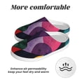 thumbnail image 6 of KLL Vibrant Abstract Flow Pattern Adult Unisex Cozy Slippers,Fuzzy Slip-on Slippers TPR Sole Slippers Comfort Plush Home Footwear for Indoor & Outdoor-13, 6 of 7